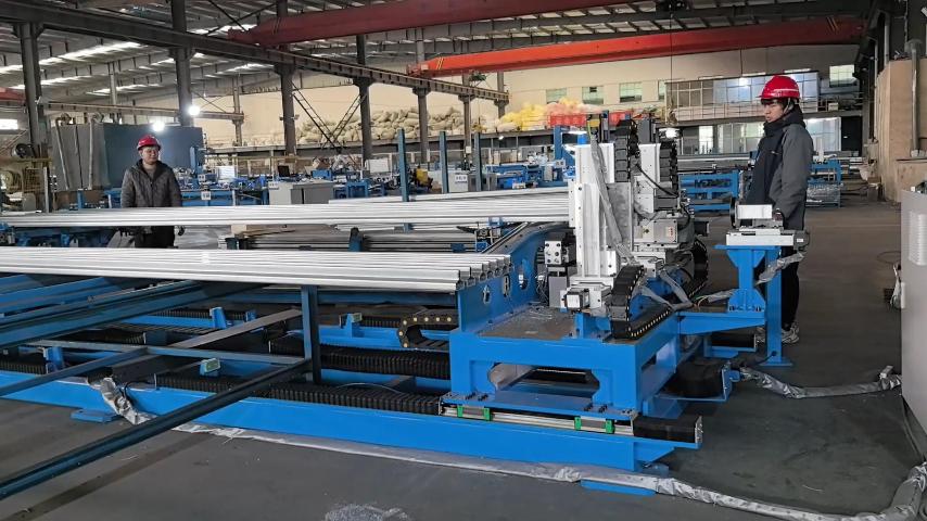 Automatic Double-End Chamfering for Elevator Guide Rails