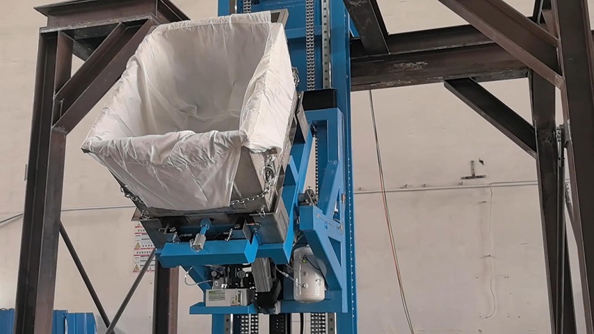 Automated Inverting & Feeding System for Chemical Materials